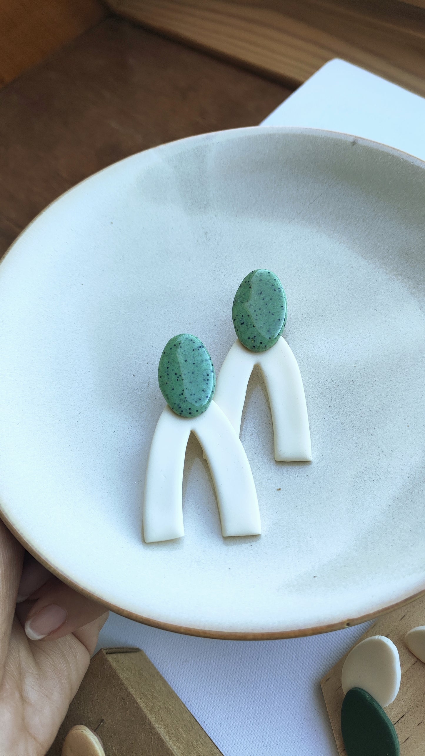 SIMONA crudo y verde jaspeado