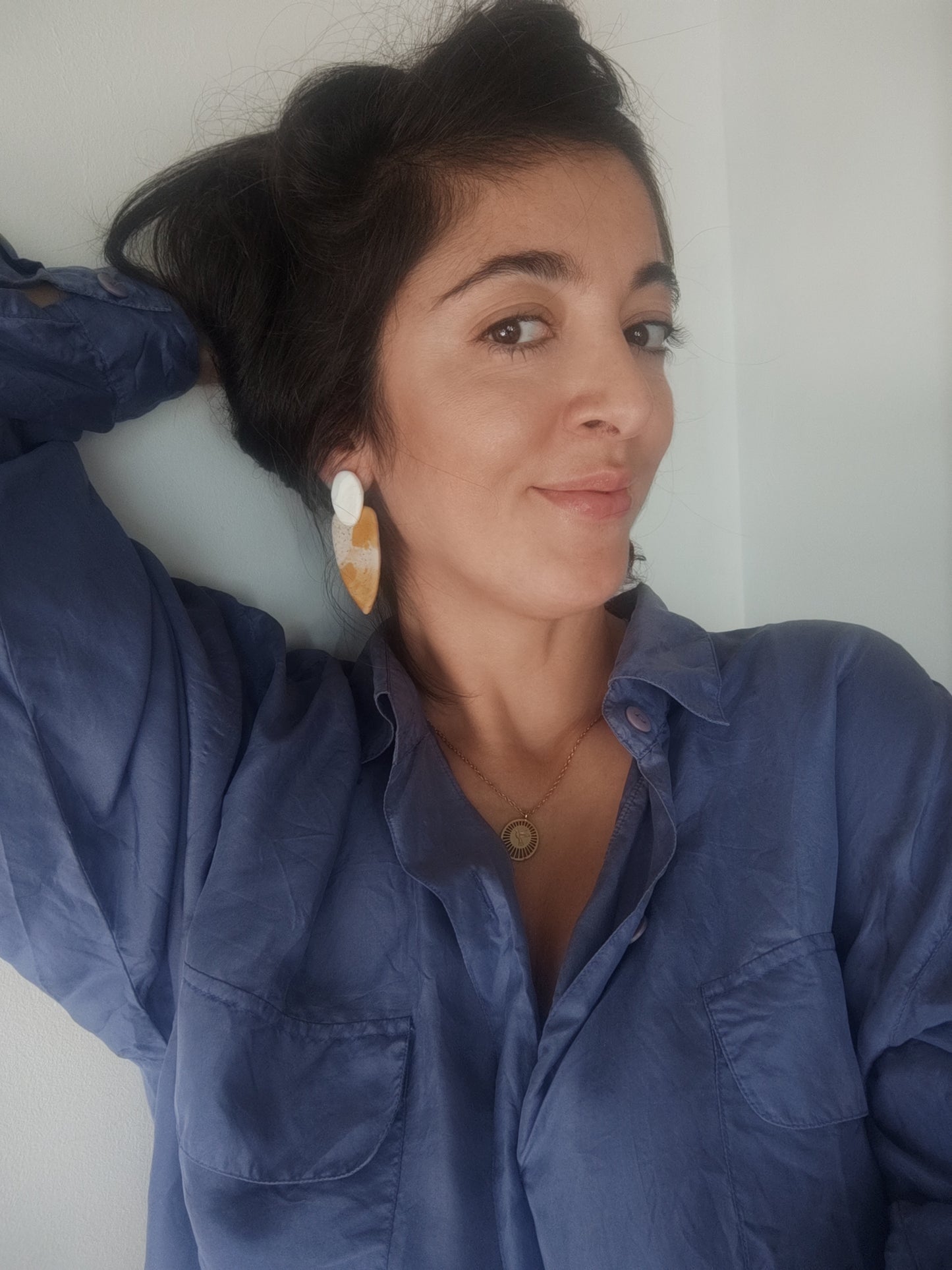 MACA gris jaspeado y ocre degradado