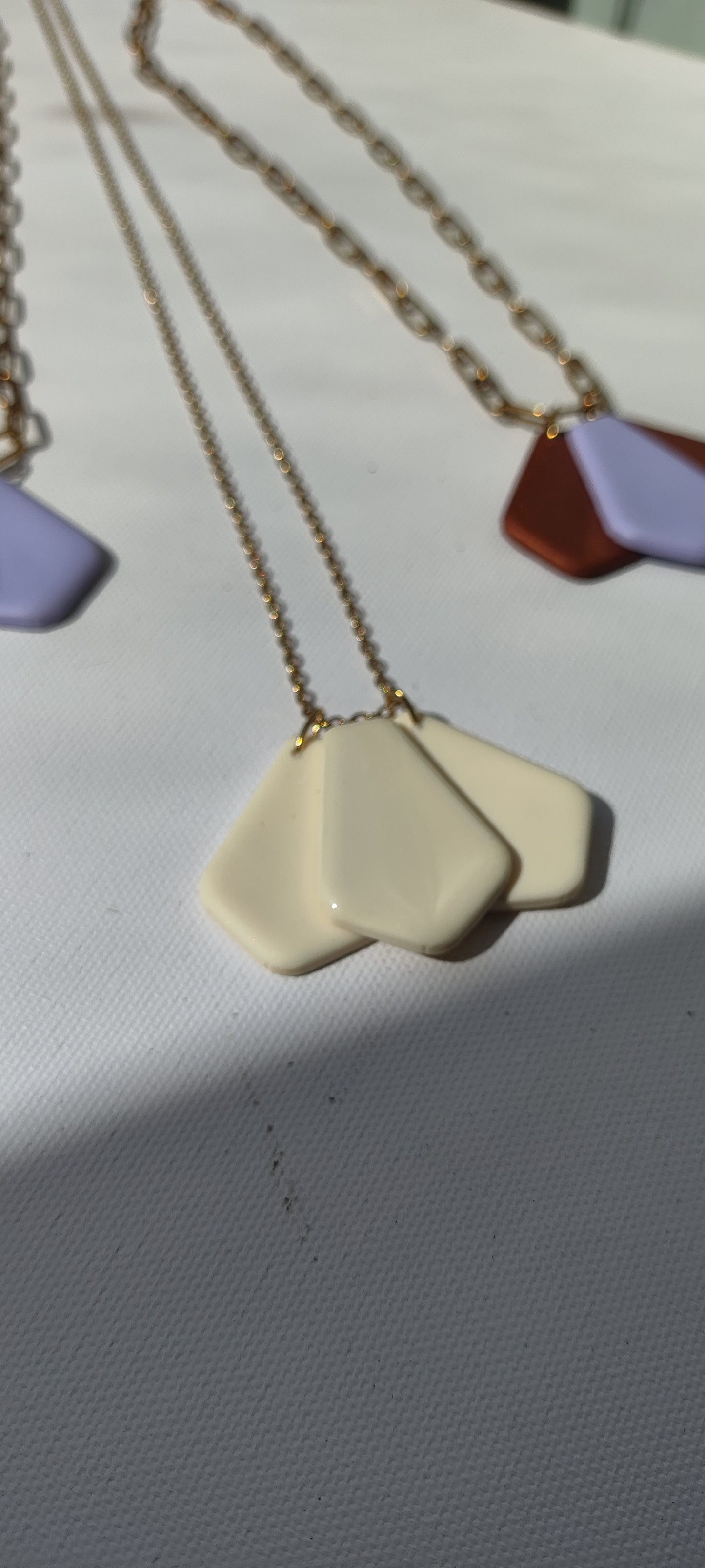 Collar largo MATILDA crudo