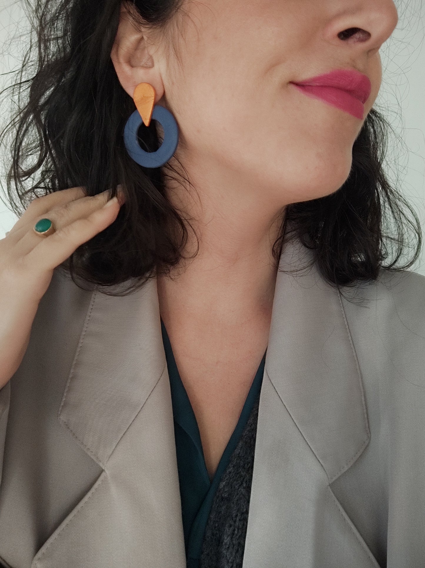 TOMASA azul marino y cobre