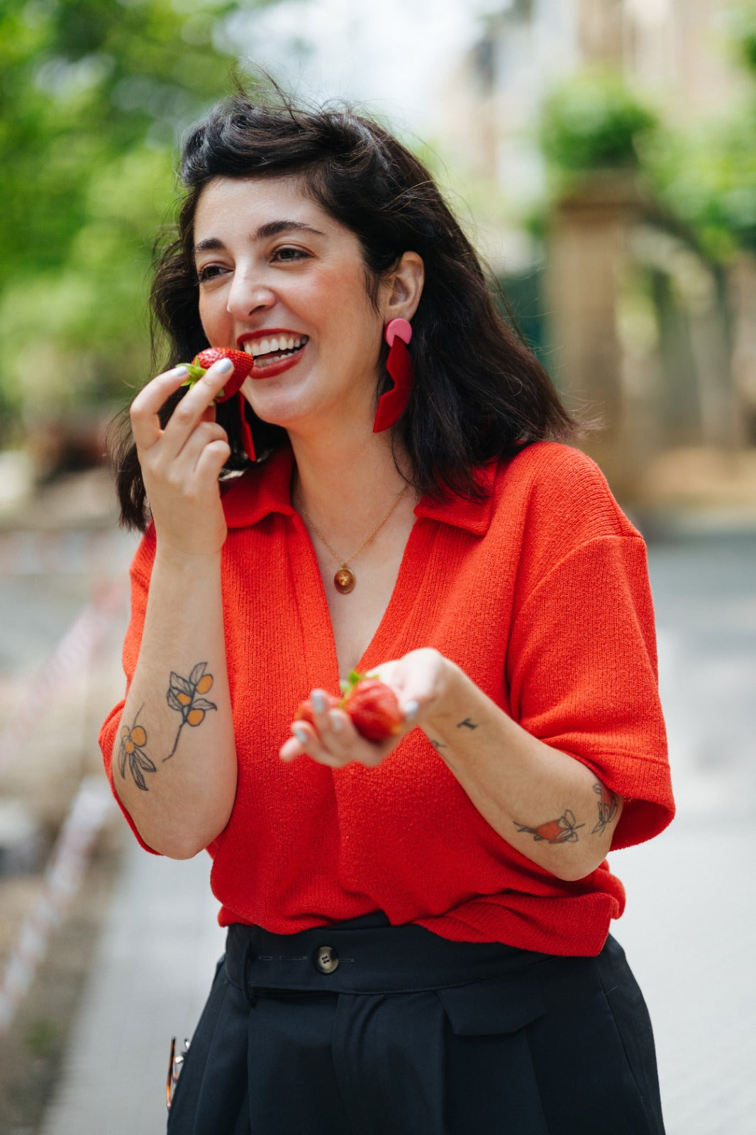 CARMELA XXL rojo, verde o caramelo.