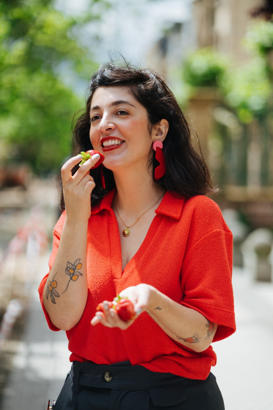 CARMELA XXL rojo, verde o caramelo.