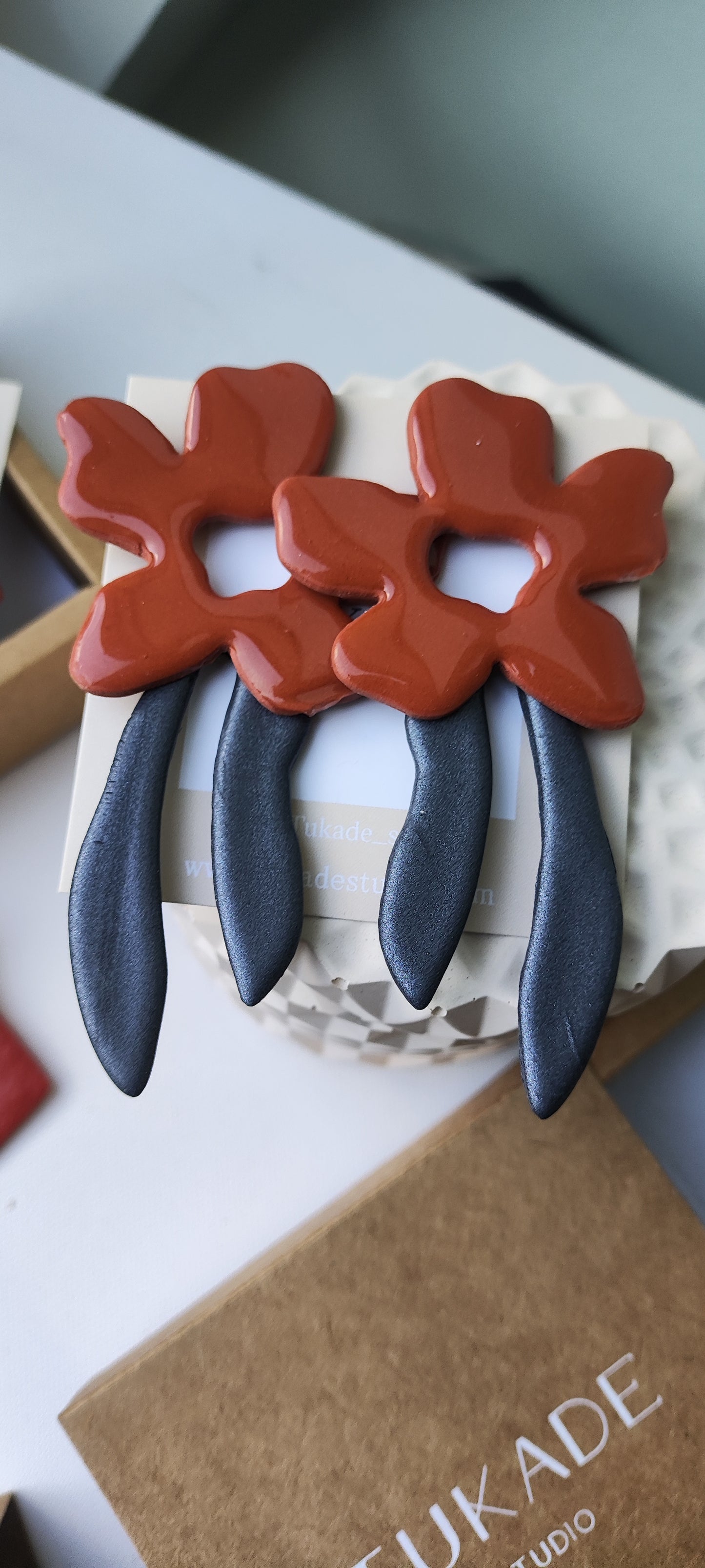 LUPITA XXL terracota y plomo