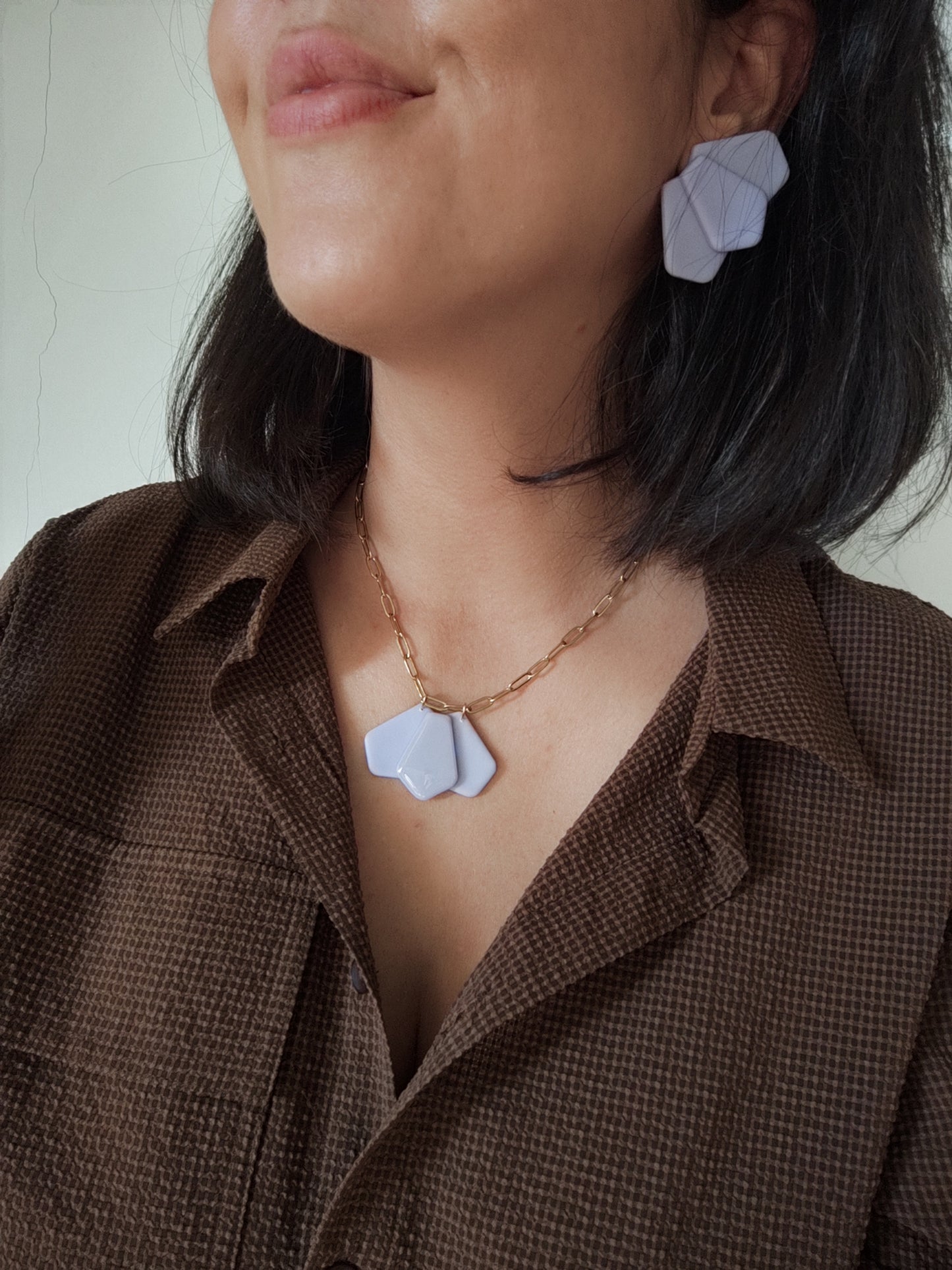 Collar MATILDA crudo y amarillo