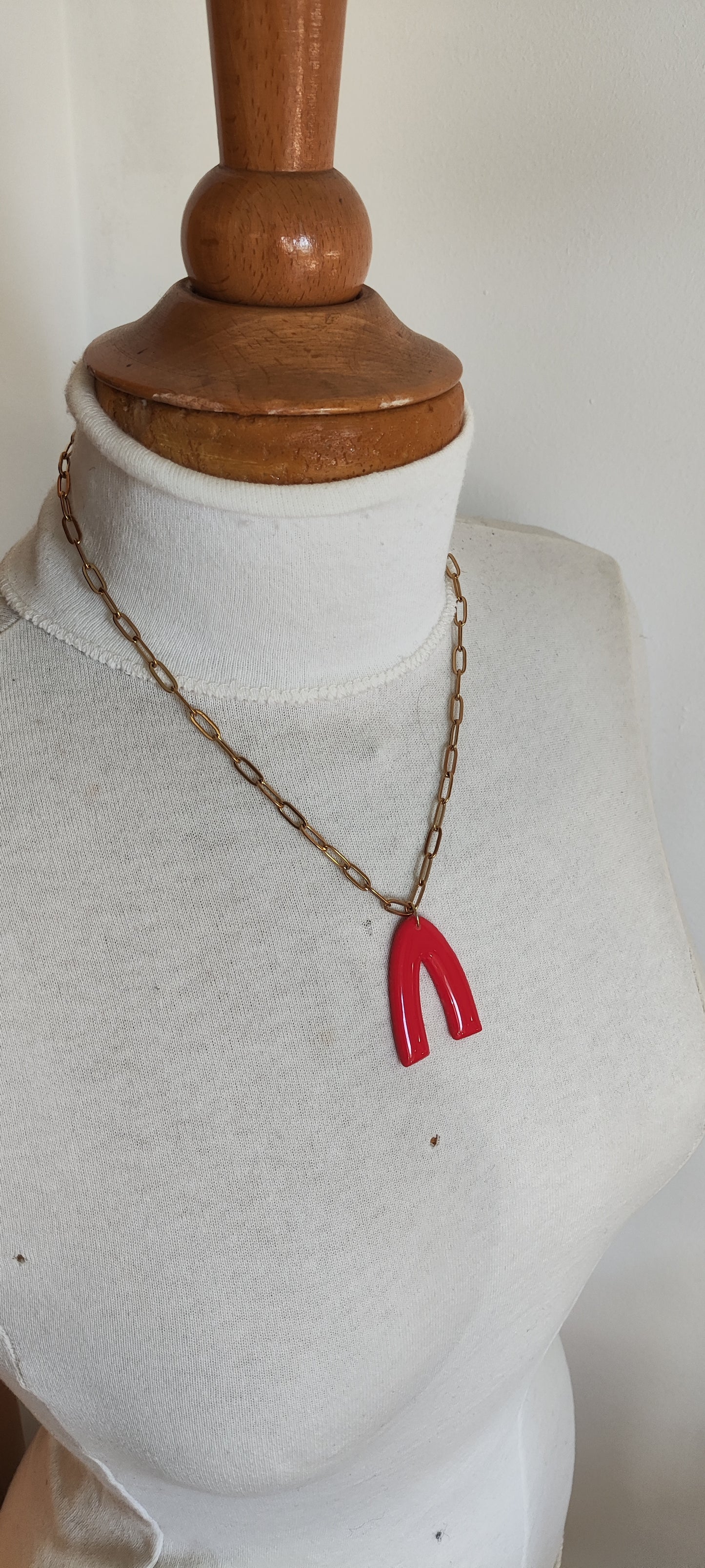 Collar SIMONA color sandía 🍉