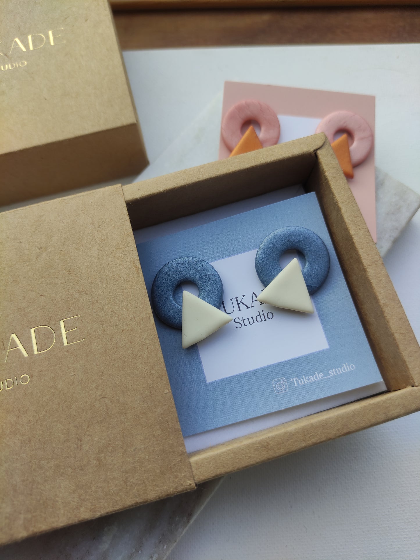 AGNES mini gris plomo y crudo o rosa y cobre.