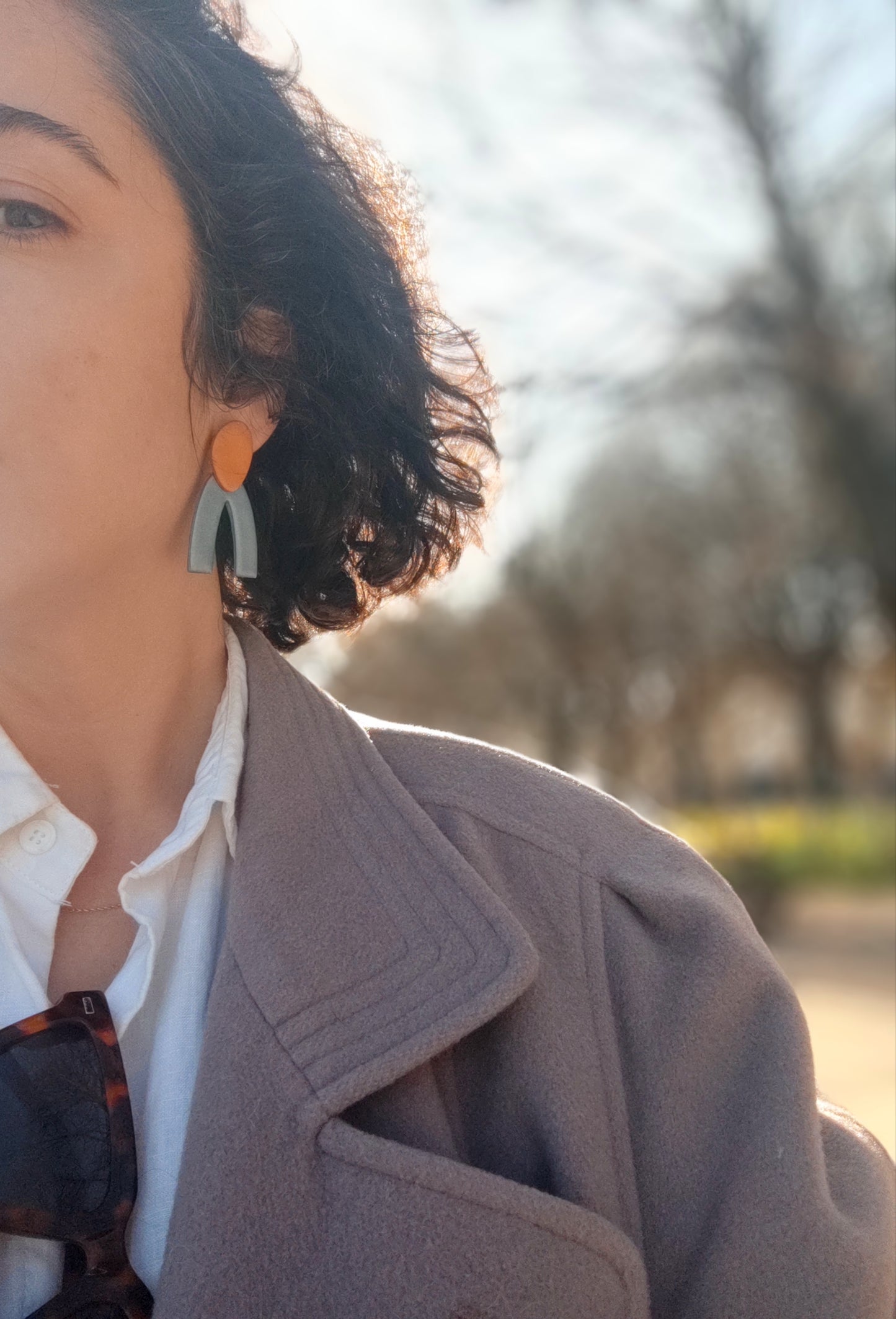 SIMONA azul grisáceo y cobre