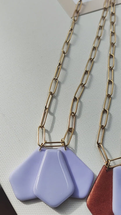 Collar gargantilla MATILDA lila