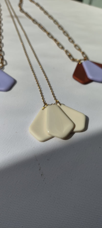 Collar largo MATILDA crudo