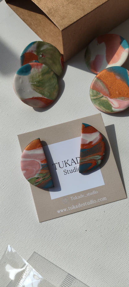 RENATA degradado crudo, pistacho y cobre