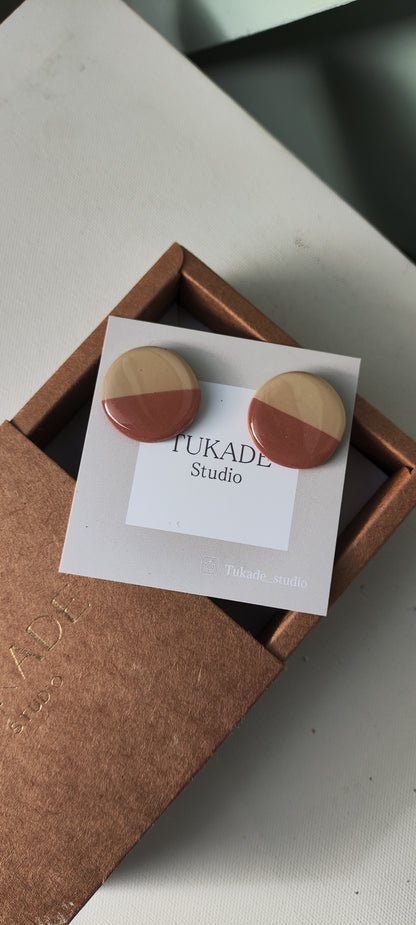 NOAH mini bicolor beige y rosa viejo