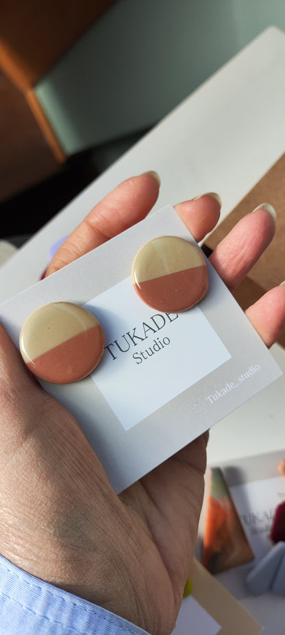 NOAH mini bicolor beige y rosa viejo