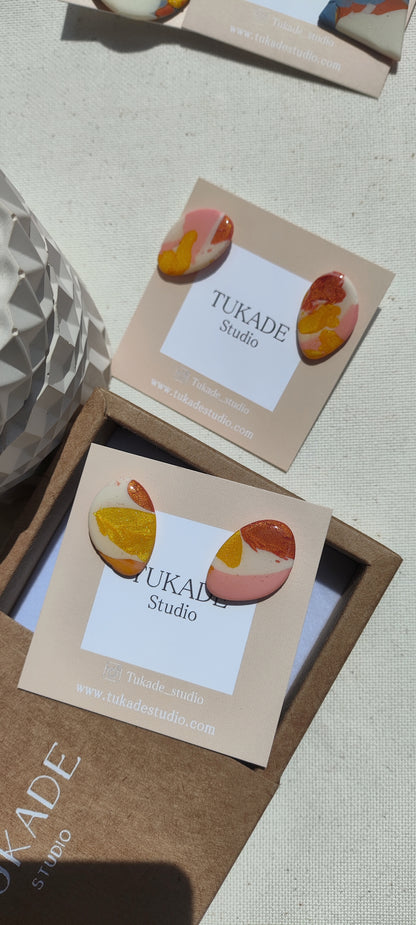 MARIANA degradado rosa, crudo, cobre y amarillo