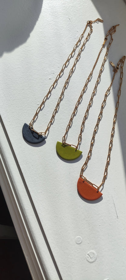 Collar RENATA cobre cadena eslabones
