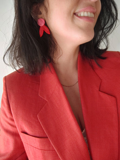 LUPE rojo y rosa o beige y rosa