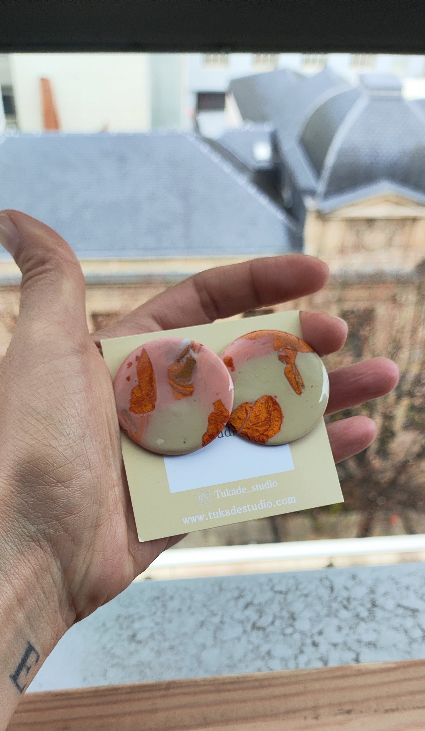 NOAH maxi degradado beige, cobre, rosa.