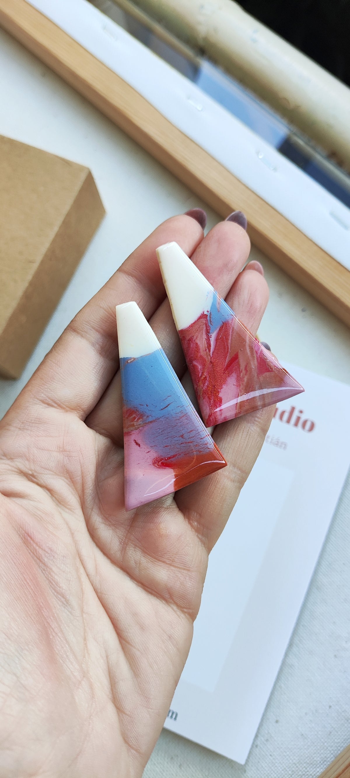 CÁNDIDA degradado rosa, azul, crudo