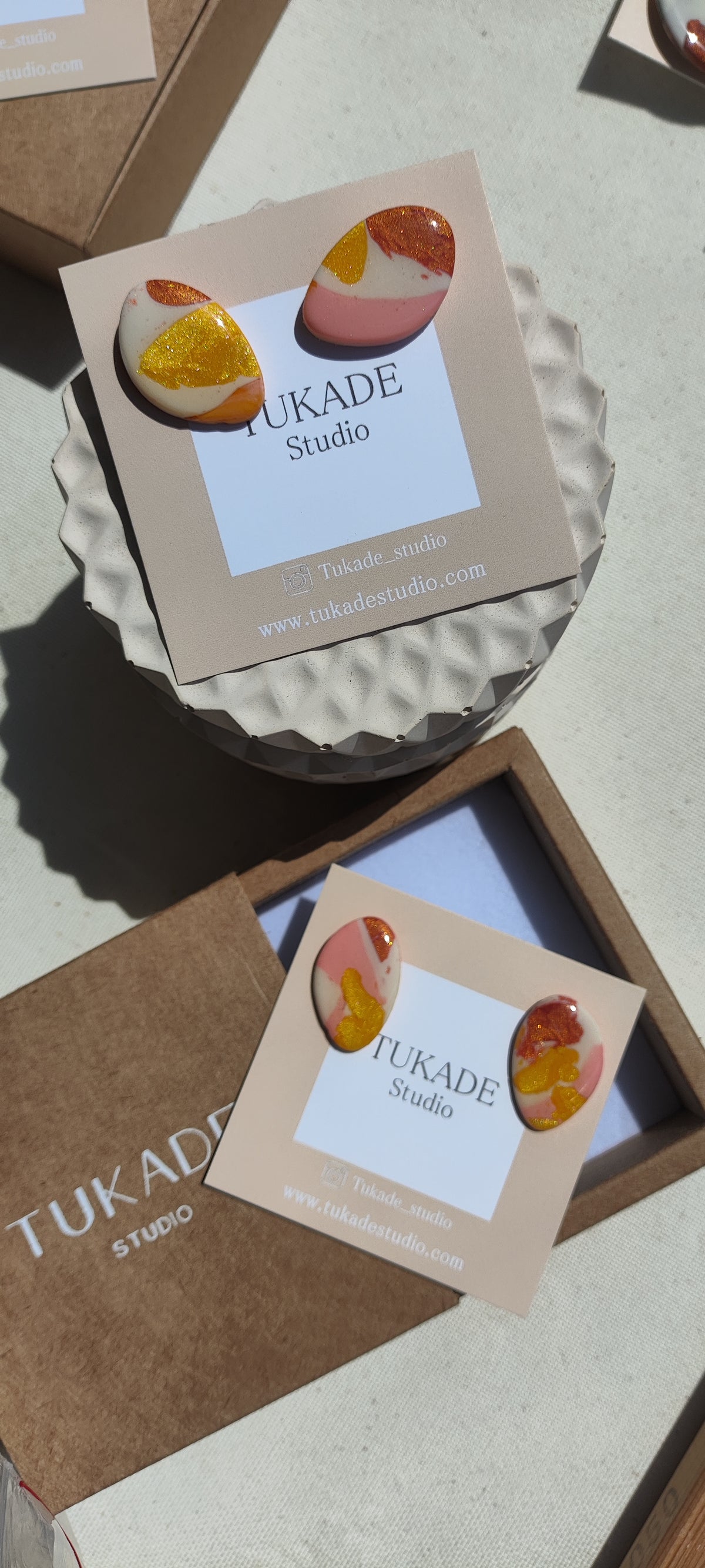 MARIANA degradado rosa, crudo, cobre y amarillo