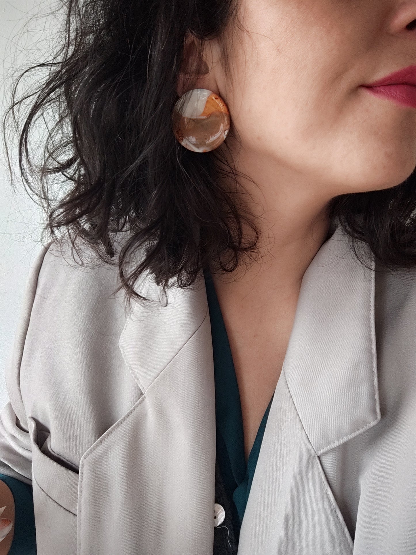 NOAH maxi degradado salmón, plomo, crudo y choco.