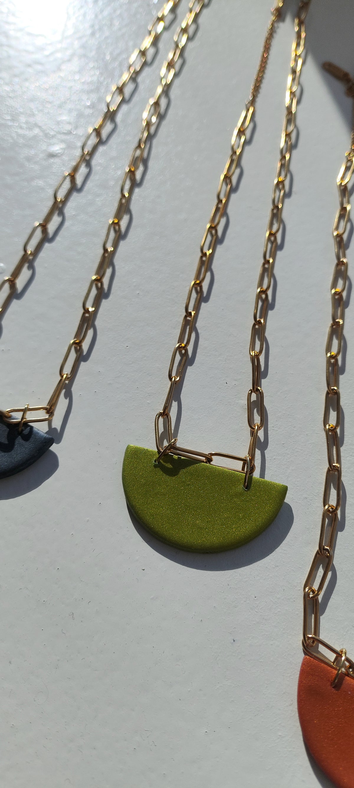 Collar RENATA cobre cadena eslabones