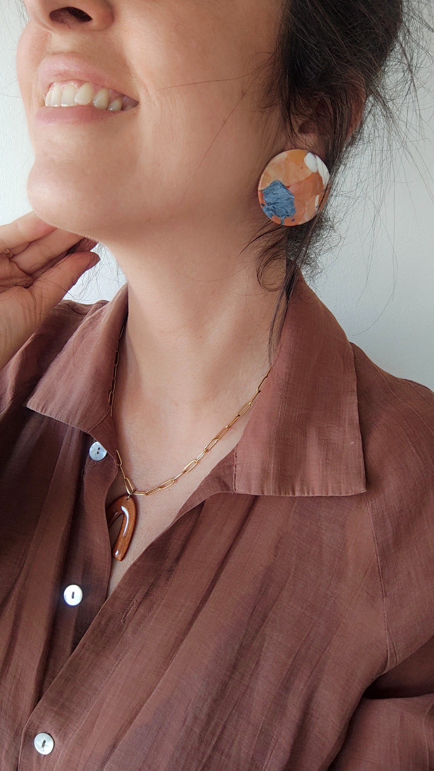 NOAH maxi degradado cobre, azul, crudo, terracota