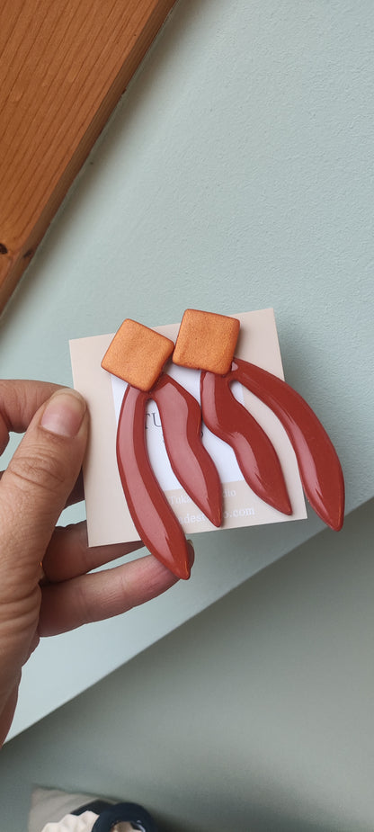 TIMOTEA maxi terracotta brillo