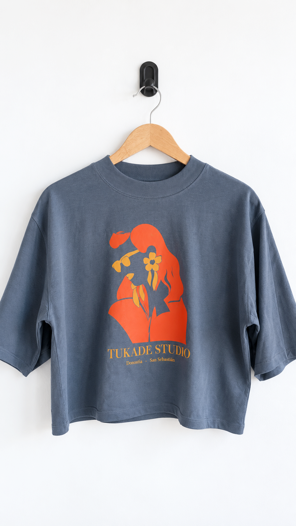 Camiseta Lupita - Gris marengo azulado