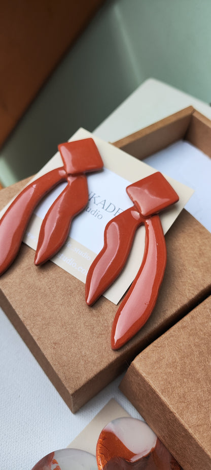 TIMOTEA maxi terracotta brillo