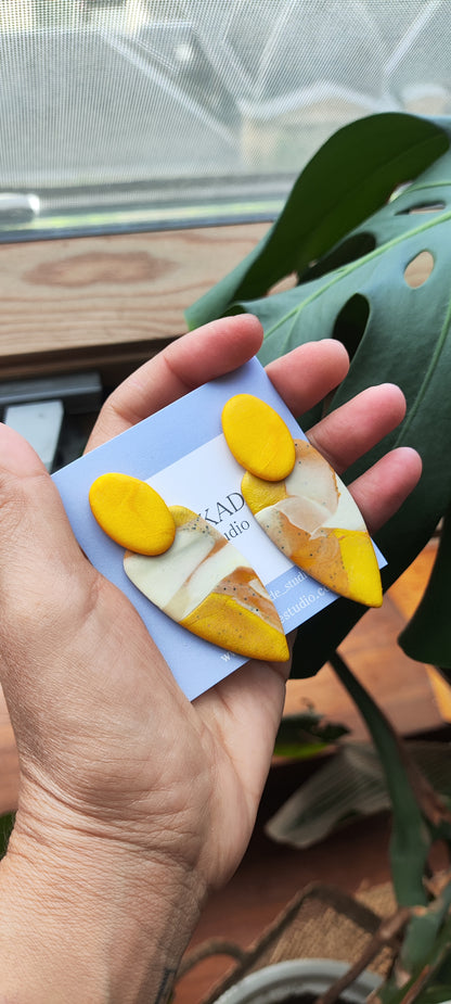 MACA gris jaspeado, amarillo, crudo y ocre degradado