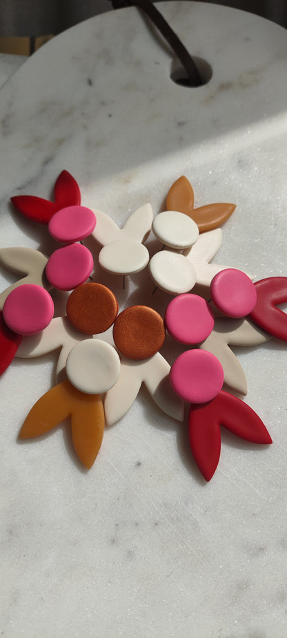 LUPE rojo y rosa o beige y rosa