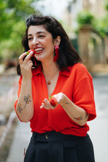 CARMELA XXL rojo, verde o caramelo.