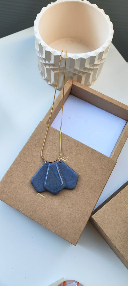 Collar gargantilla MATILDA plomo