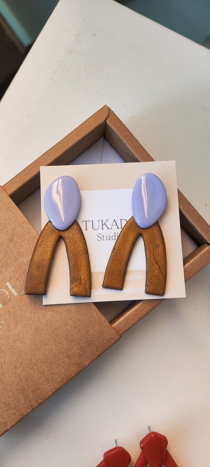 SIMONA bronce y lila