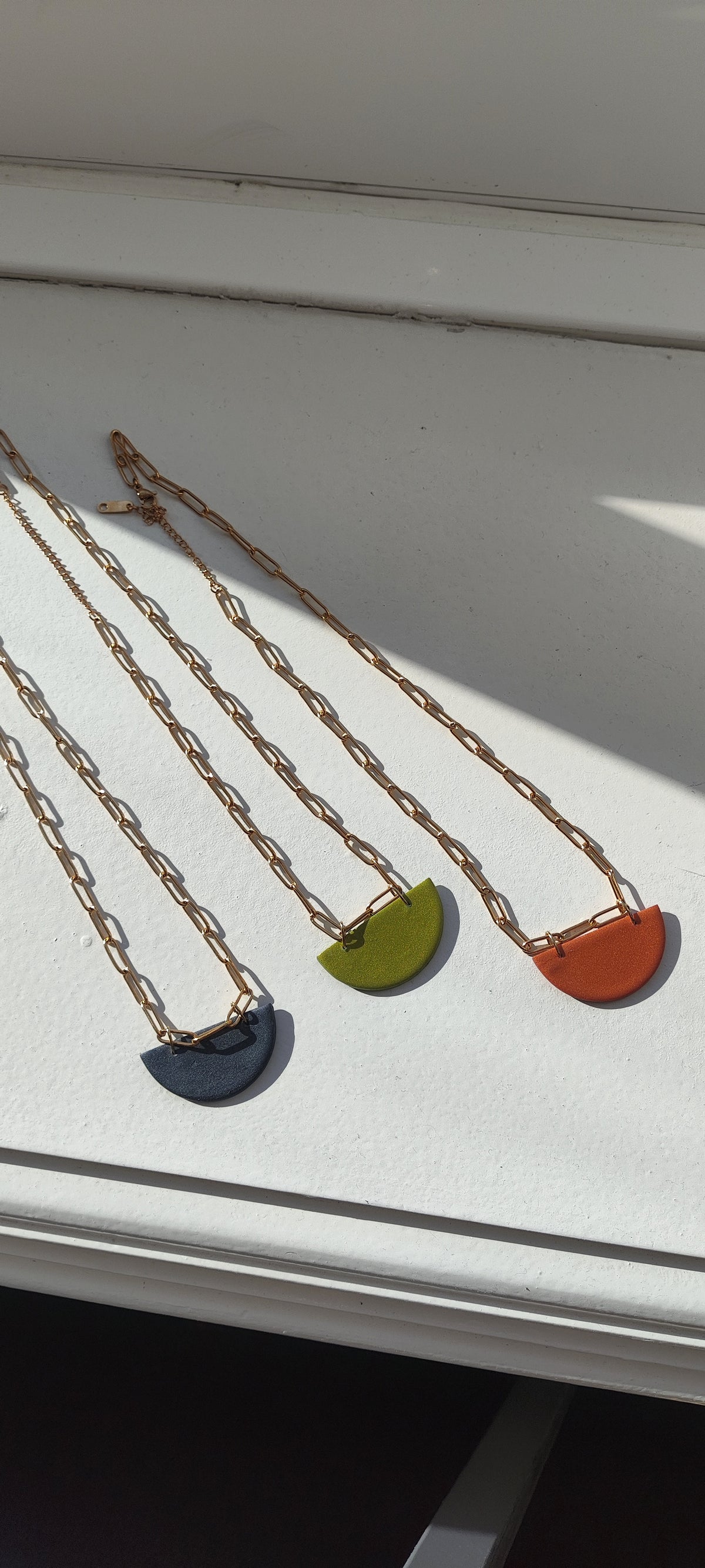 Collar RENATA cobre cadena eslabones
