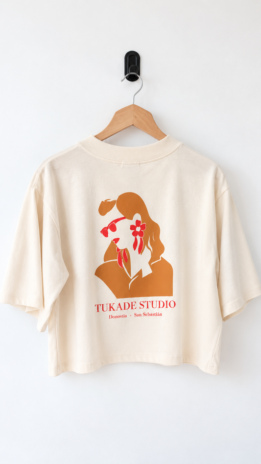 Camiseta Lupita - color natural jaspeado