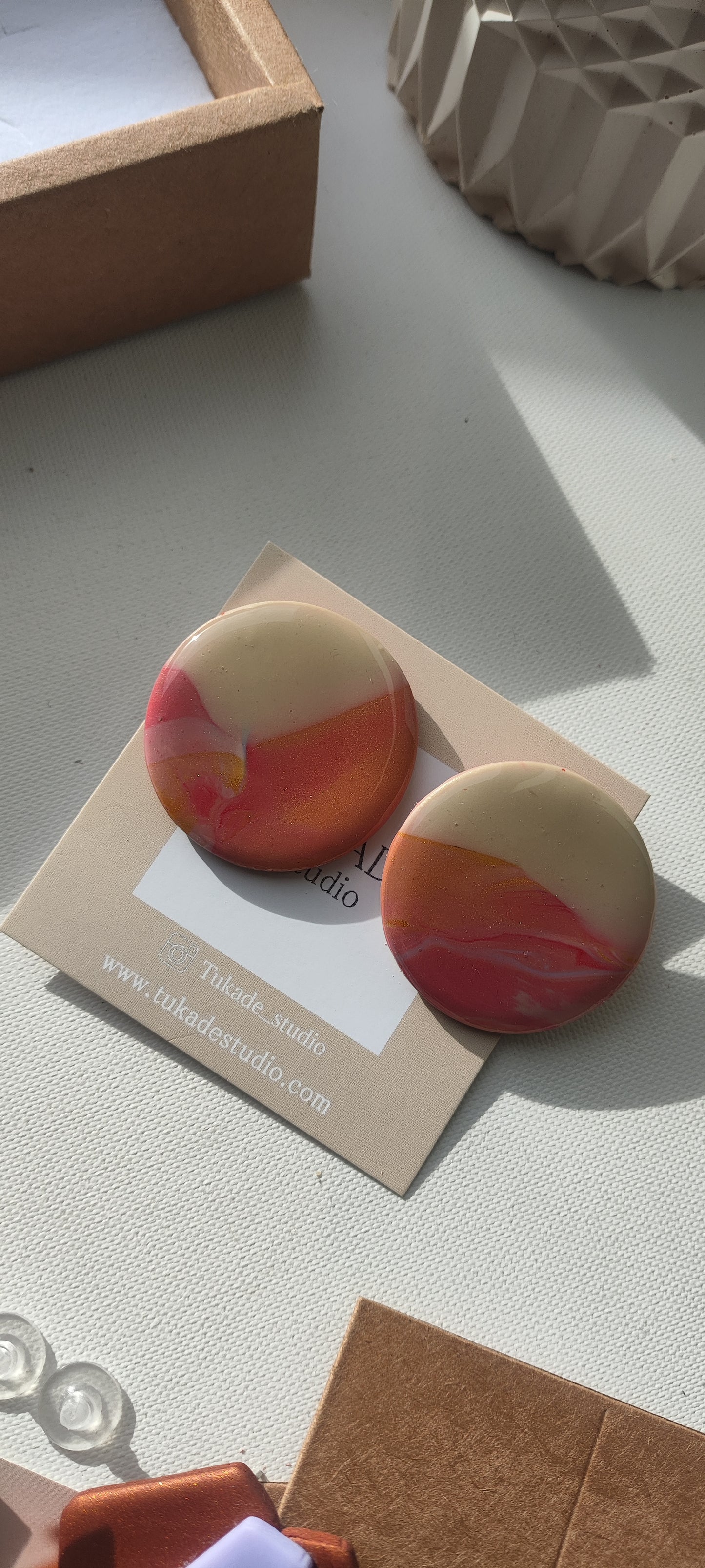 NOAH maxi degradado beige, cobre y rosa.