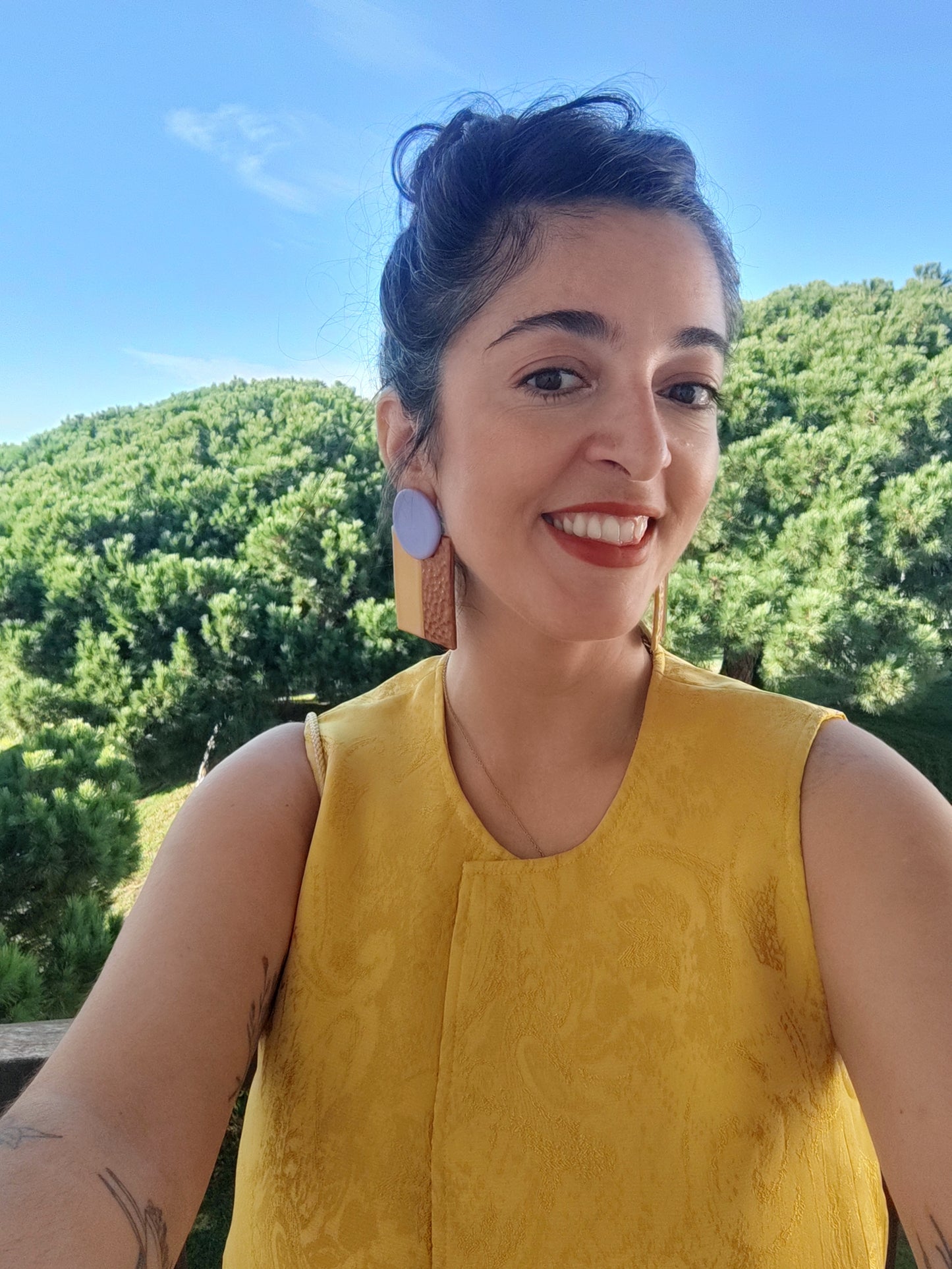 RUPERTA XXL especial, color block morado, choco y ocre