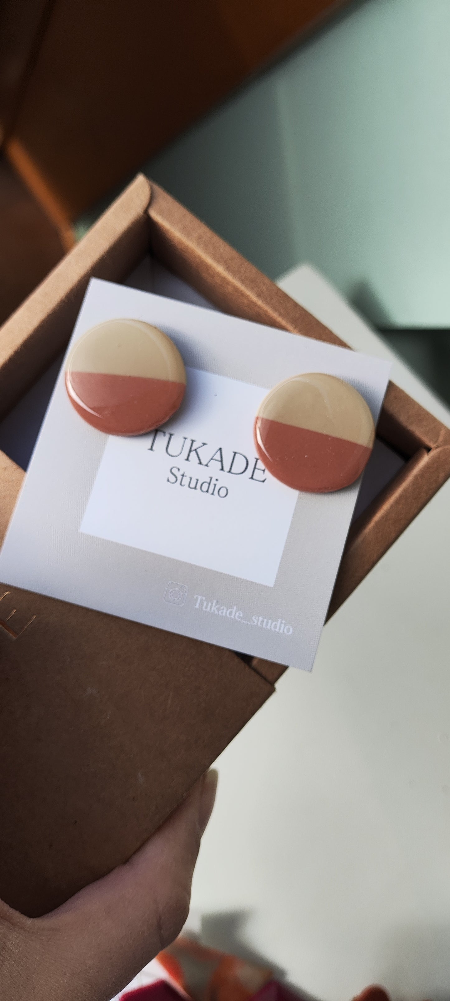 NOAH mini bicolor beige y rosa viejo