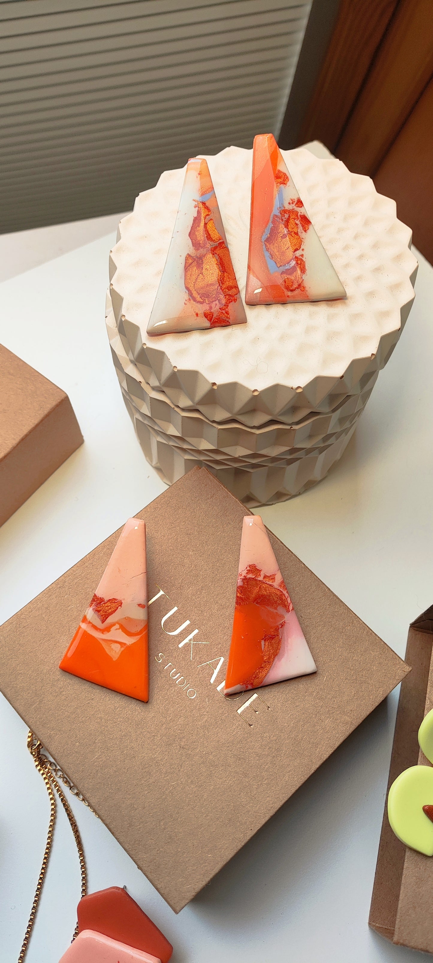 CÁNDIDA multicolor naranja, salmón