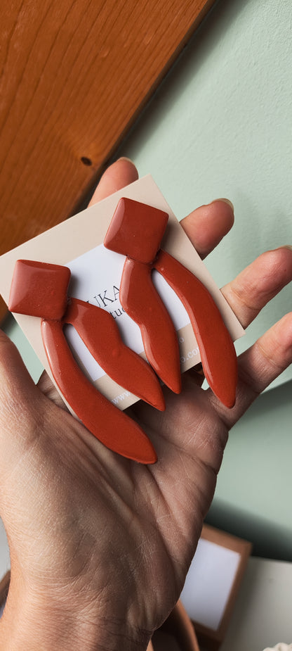 TIMOTEA maxi terracotta brillo