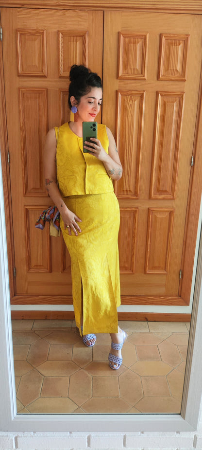 RUPERTA XXL especial, color block morado, choco y ocre