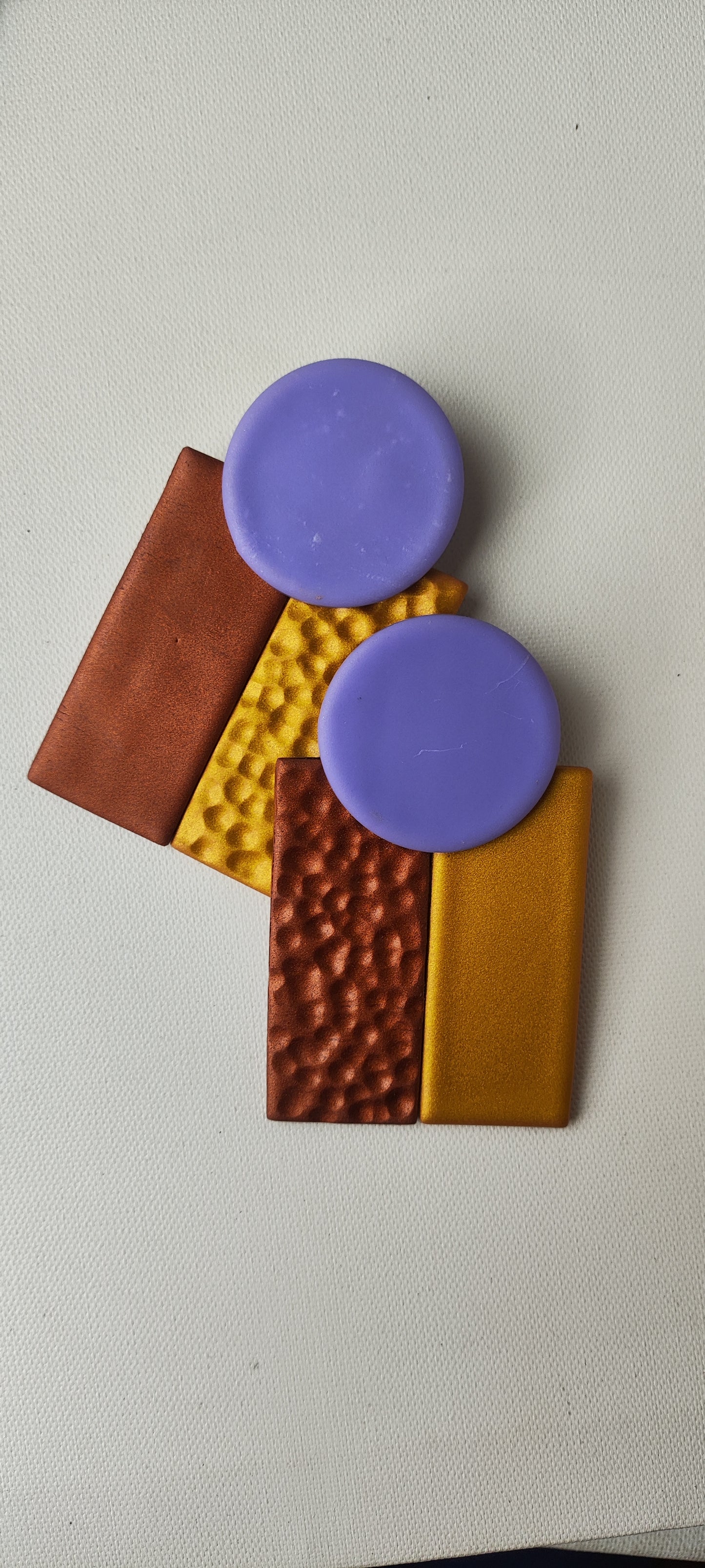 RUPERTA XXL especial, color block morado, choco y ocre