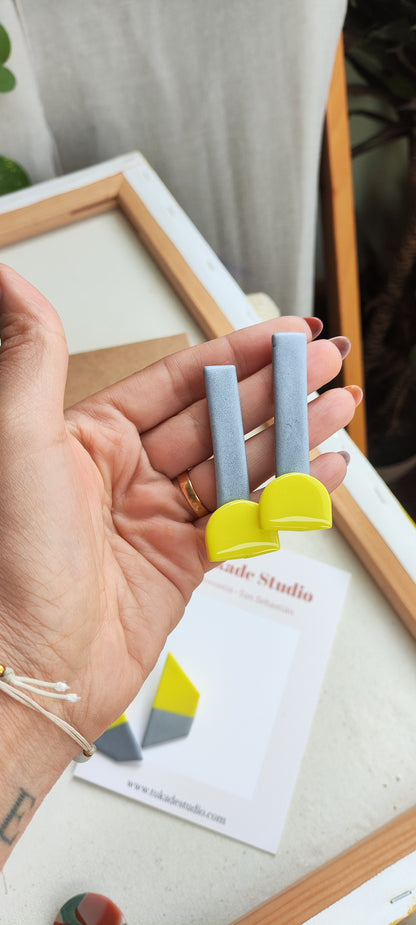 PETRA combinado gris plata 🩶 y amarillo 💛