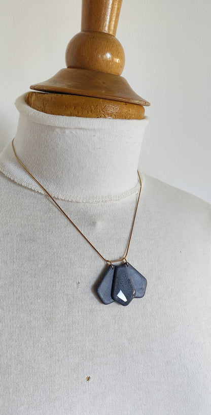 Collar gargantilla MATILDA plomo