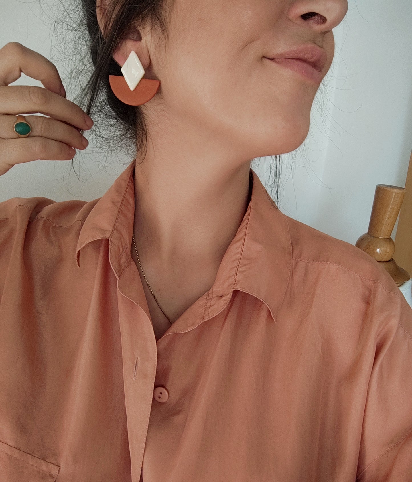 DOROTEA terracota y crudo