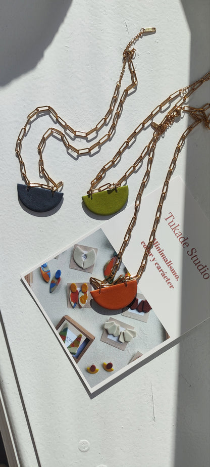Collar RENATA cobre cadena eslabones