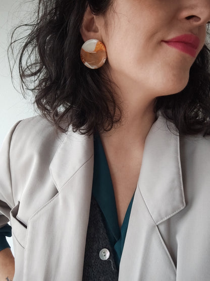 NOAH maxi degradado salmón, plomo, crudo y choco.