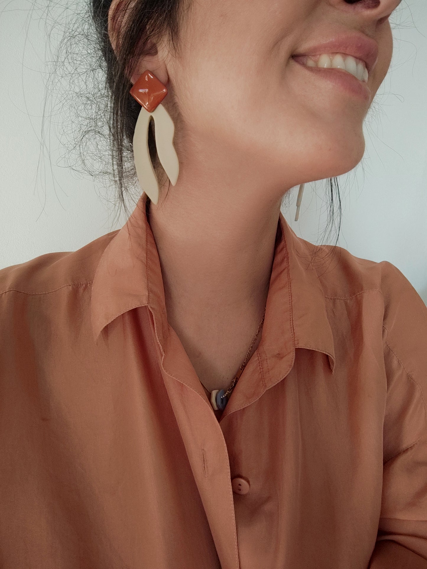 TIMOTEA maxi beige y terracota
