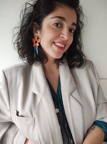 LUPITA XXL terracota y plomo