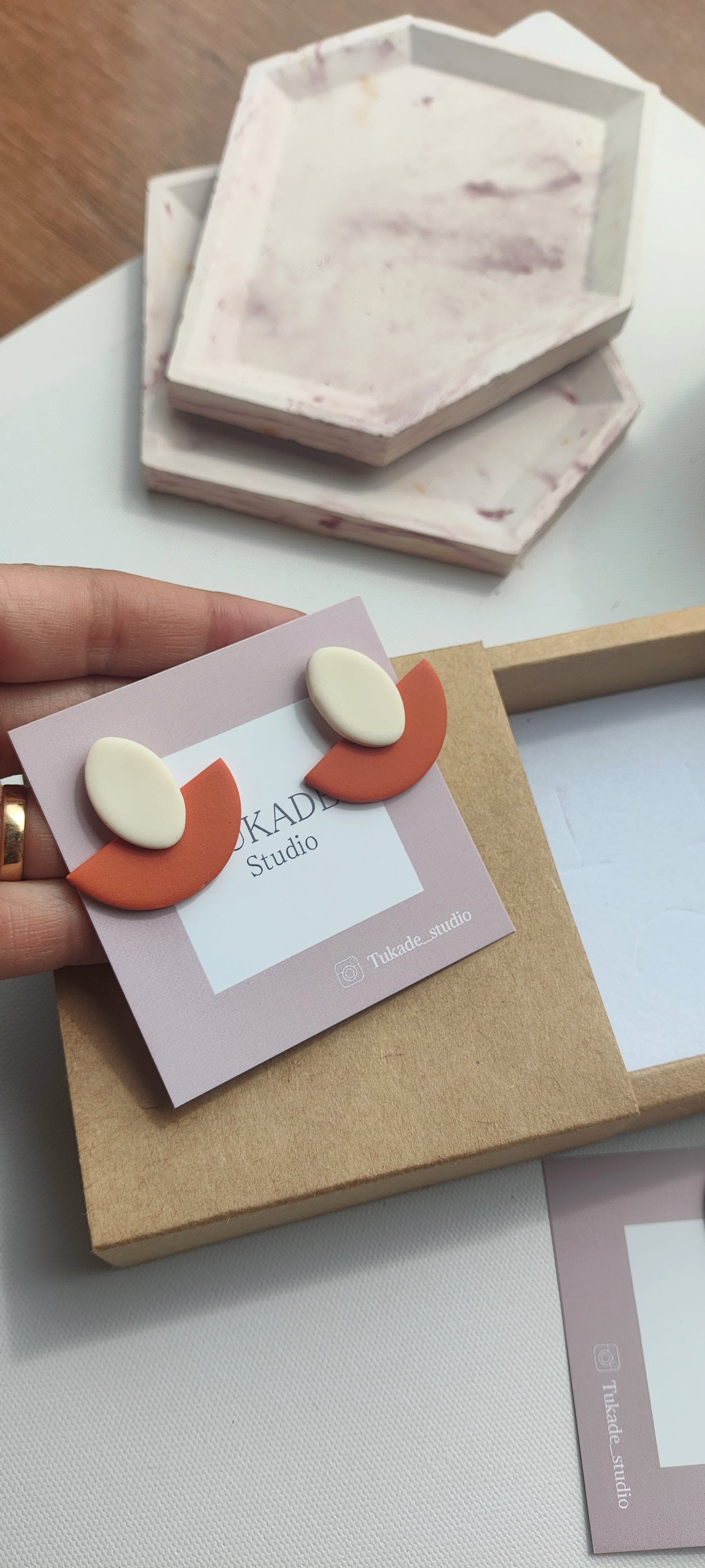 DOROTEA small naranja-teja y crudo